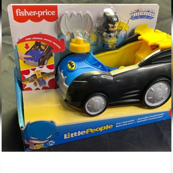 Batman Fisher-Price Little people batmobile 2 in 1 playset. - Picture 7 of 9